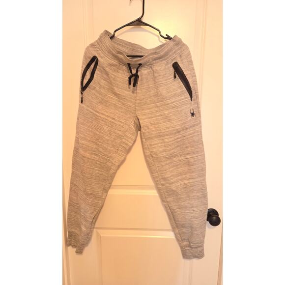 Spyder Active Men’s Gray Joggers M Zip Pockets - Picture 1 of 5